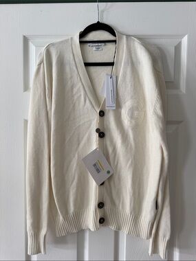 Gazzarrini Cream Button-Front V-Neck Cardigan